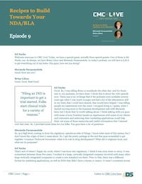 Recipes To Build Towards Your Nda/Bla With Ed Narke, Brian Lihou And Meranda Parascandola