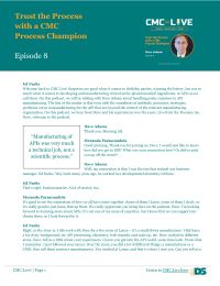 Trust the Process with a CMC Process Champion Dave Adams