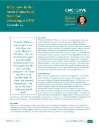 Why now is the most important time for selecting a CMO